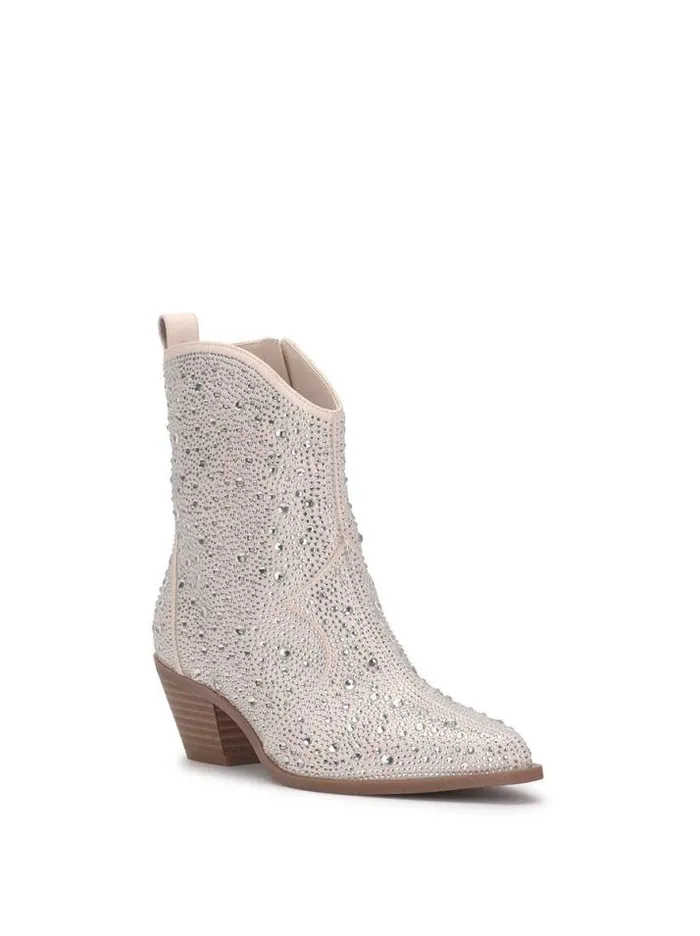Boots and Booties Shoes Jessica Simpson Ostelle Western Bootie In Chalk