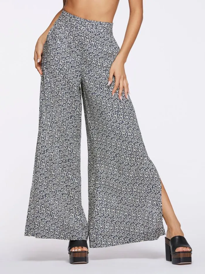 Bottoms Clothing Jessica Simpson Shaye Pant In Wavy Jasmines Dress Blues