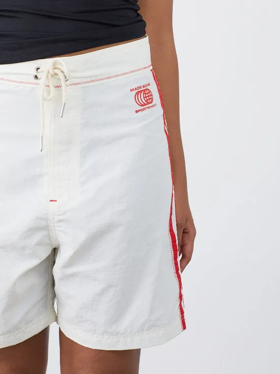 Bottoms Lisa Says Gah Women Made Some Long Shorts Cream Red
