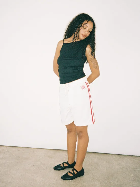Bottoms Lisa Says Gah Women Made Some Long Shorts Cream Red