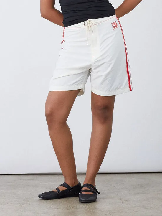 Bottoms Lisa Says Gah Women Made Some Long Shorts Cream Red