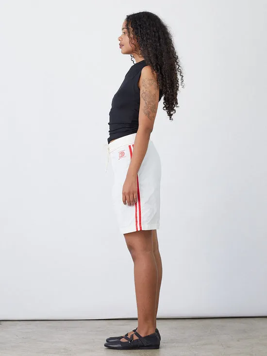 Bottoms Lisa Says Gah Women Made Some Long Shorts Cream Red