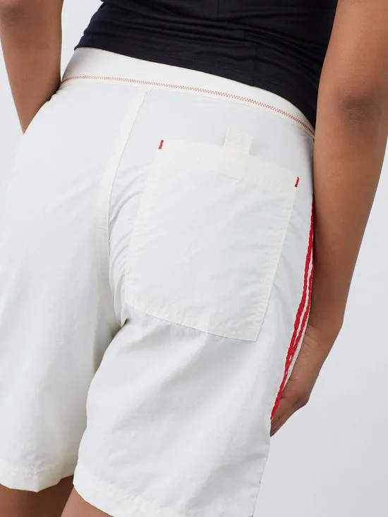 Bottoms Lisa Says Gah Women Made Some Long Shorts Cream Red