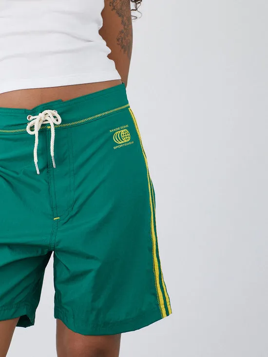 Bottoms Lisa Says Gah Women Made Some Long Shorts Green Yellow