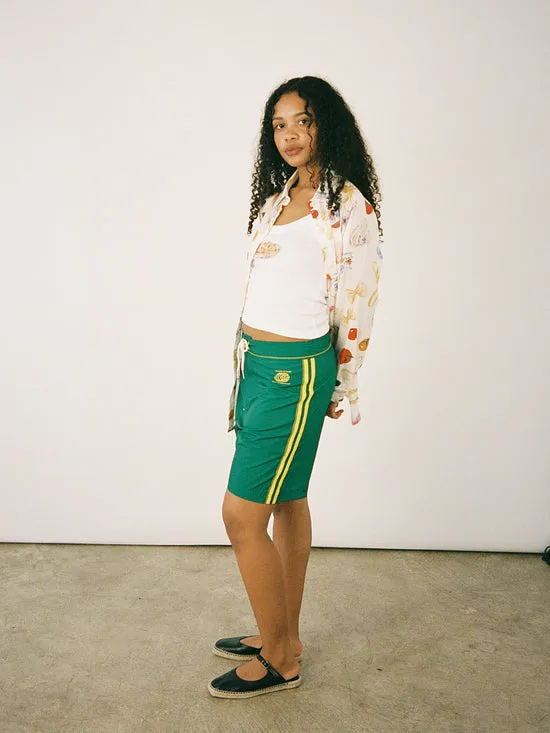 Bottoms Lisa Says Gah Women Made Some Long Shorts Green Yellow