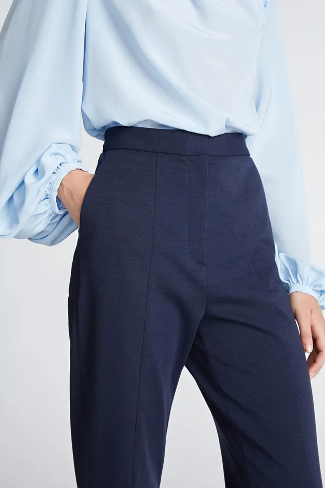 Bottoms Women Halston Collins Pant In Knit Suiting Midnight