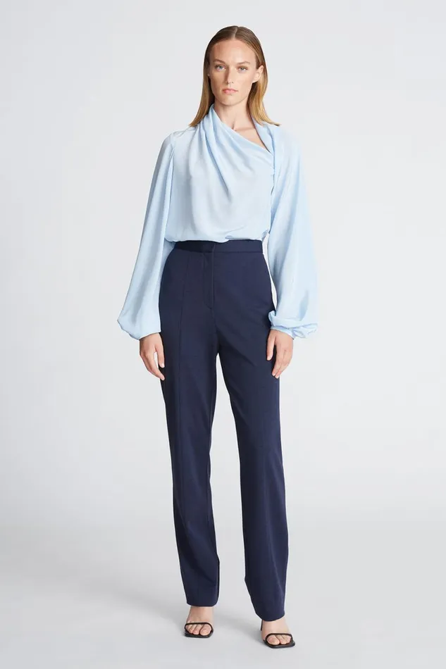 Bottoms Women Halston Collins Pant In Knit Suiting Midnight