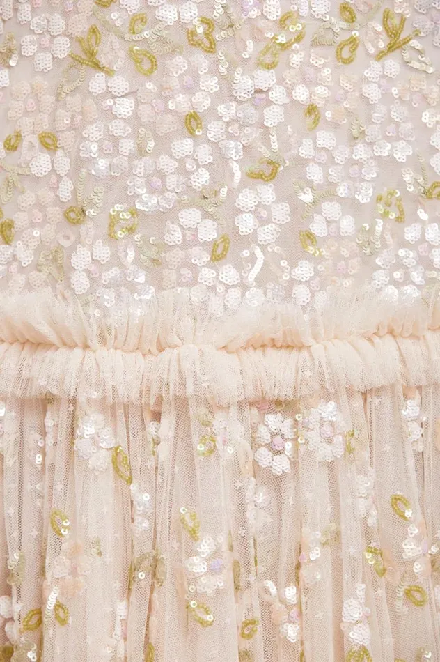 Brianna Strapless Gown Champagne Women Needle and Thread Dresses