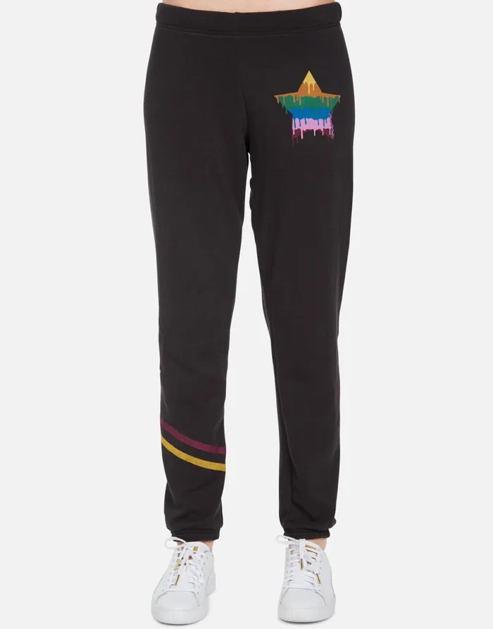 Brynn Dripping Star Onyx Women039s Lauren Moshi Long Sweatpants