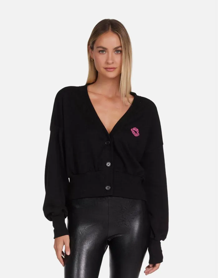Camas Peace Roses Black Women039s Lauren Moshi Sweaters and Knits