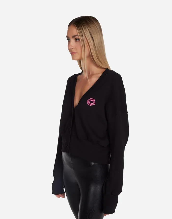 Camas Peace Roses Black Women039s Lauren Moshi Sweaters and Knits