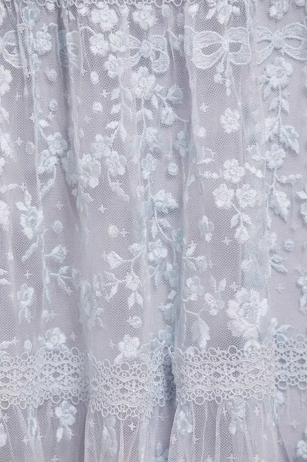 Celestia Ribbon Ankle Gown Blue Women Needle and Thread Dresses