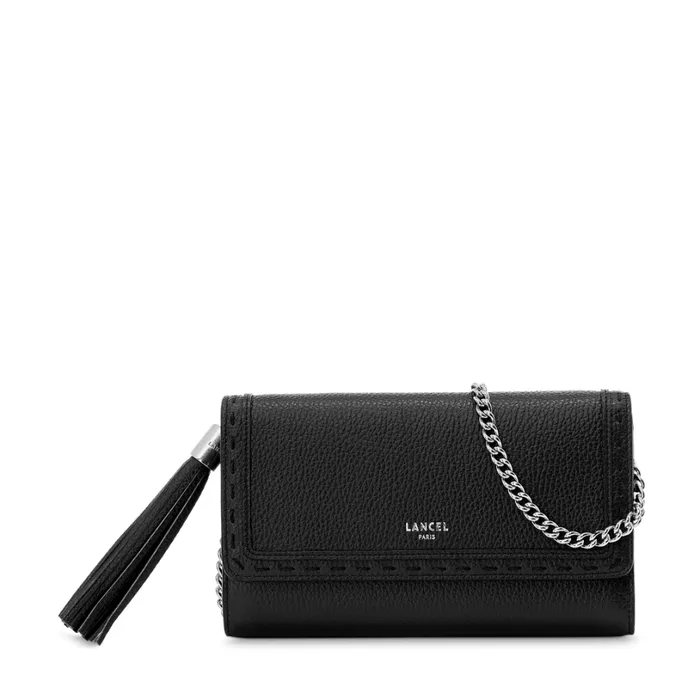 Chain Wallet Black Women Lancel Clutch