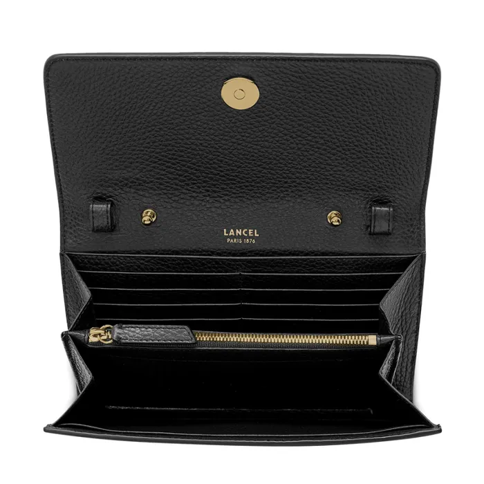 Chain Wallet Black Women Lancel Clutch