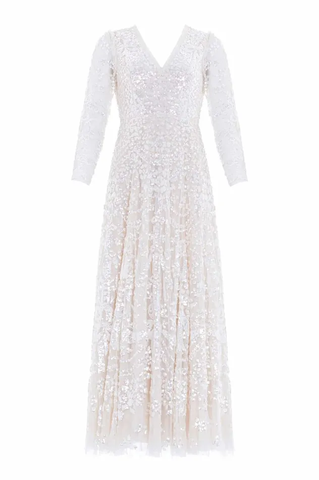 Chandelier Gloss Gown Champagne Women Needle and Thread Dresses