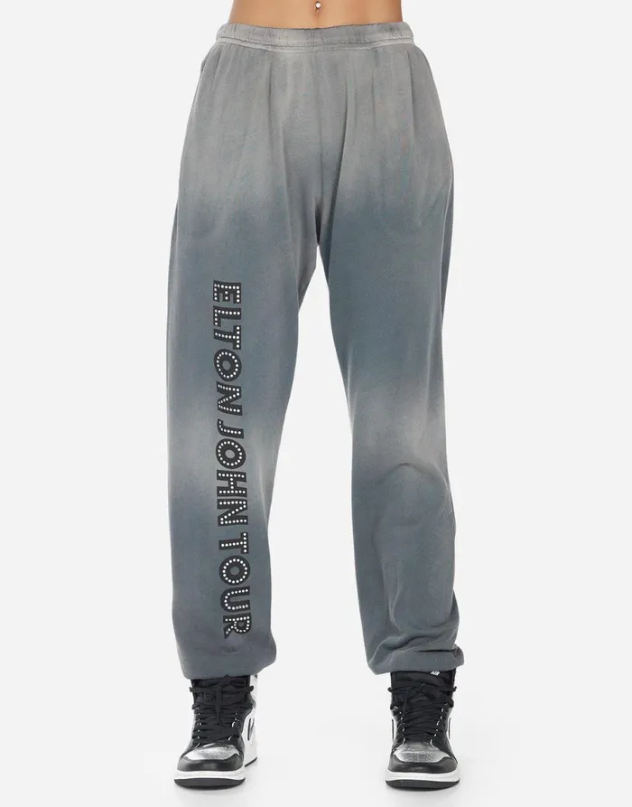 Chantria Elton John Piano Faded Graphite Women039s Lauren Moshi Long Sweatpants