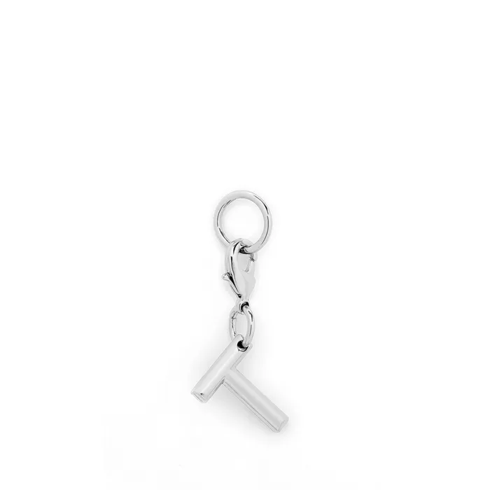 Charm Letter T Silver Color Women Lancel Charms