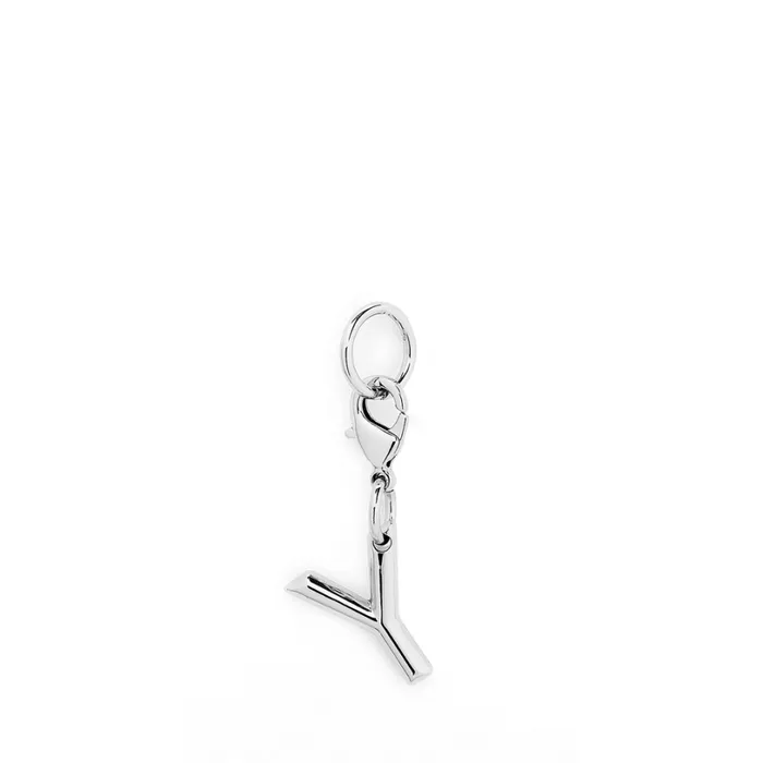 Charm Letter Y Silver Color Women Lancel Charms Charm Letter Y Silver Color Women Lancel Charms
