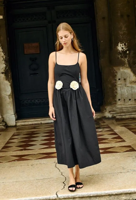 Ciao Lucia Evening Dresses Neroni Dress Black Rosette 8211 Women