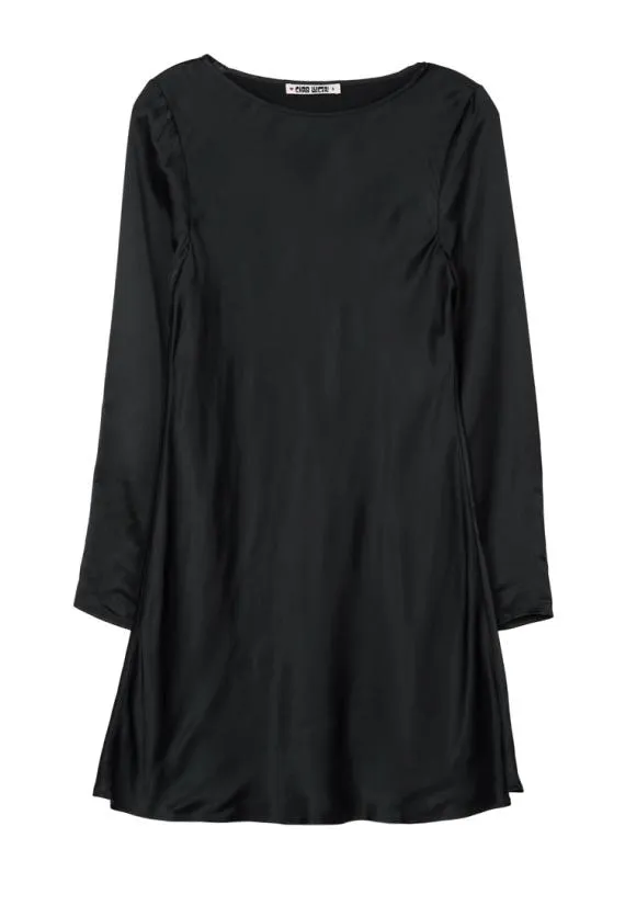 Ciao Lucia Evening Dresses Patrice Black Satin Mini Dress 8211 Women