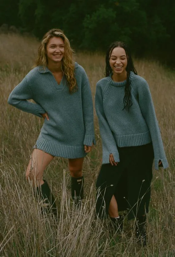 Ciao Lucia Knit Dresses Martine Dress Denim 8211 Women