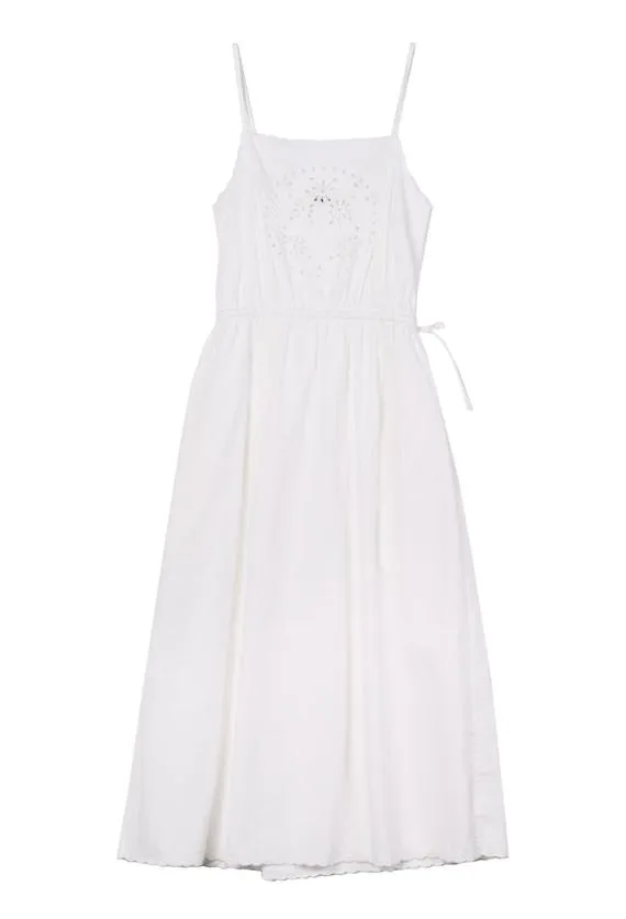 Ciao Lucia Long Dresses Celestine White Cotton Midi Dress 8211 Women