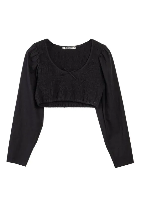 Ciao Lucia Long Sleeve Tops Corelia Top Black 8211 Women
