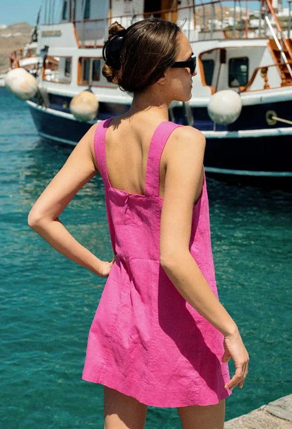 Ciao Lucia Mini Dresses Malena Dress Hot Pink 8211 Women