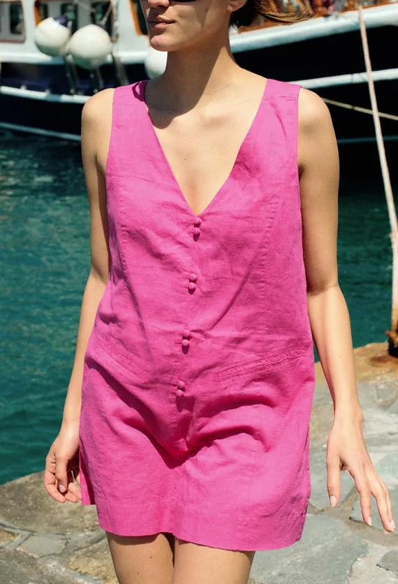 Ciao Lucia Mini Dresses Malena Dress Hot Pink 8211 Women