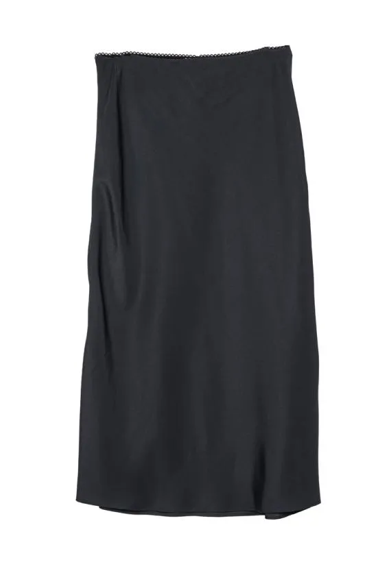 Ciao Lucia Skirts Emilie Crepe De Chine Black Midi Skirt 8211 Women