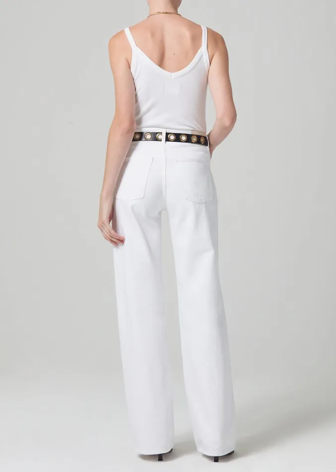 Citizens Of Humanity Annina High Rise Wide Leg 30034 In Seashell Women Jeans