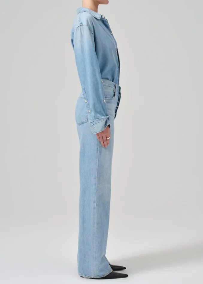 Citizens Of Humanity Annina High Rise Wide Leg 30034 In Tularosa Women Jeans