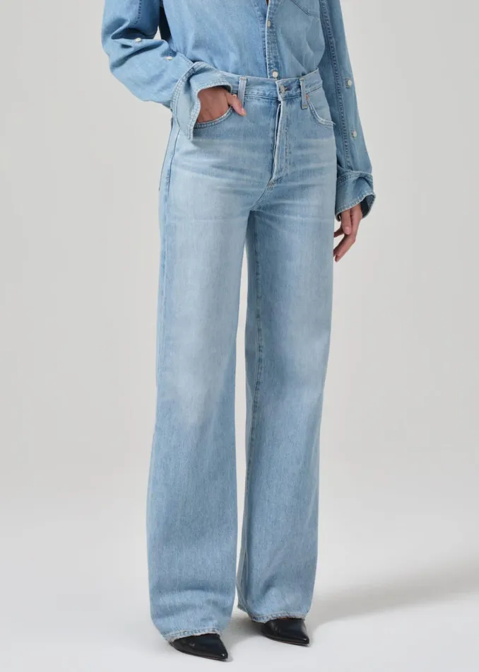 Citizens Of Humanity Annina High Rise Wide Leg 30034 In Tularosa Women Jeans