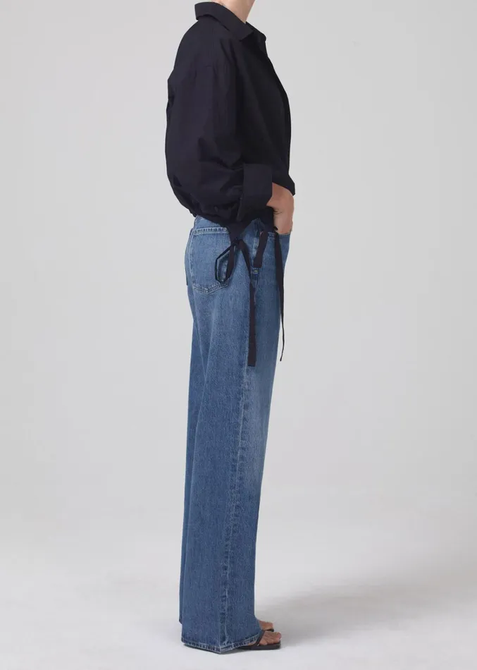Citizens Of Humanity Annina High Rise Wide Leg 33034 In Pinnacle Women Jeans
