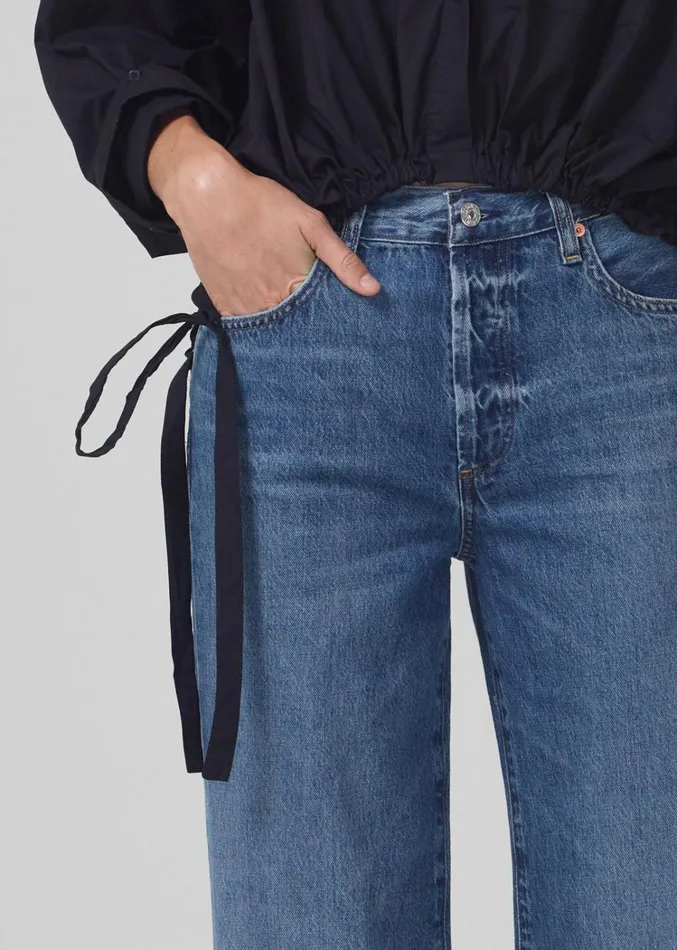 Citizens Of Humanity Annina High Rise Wide Leg 33034 In Pinnacle Women Jeans