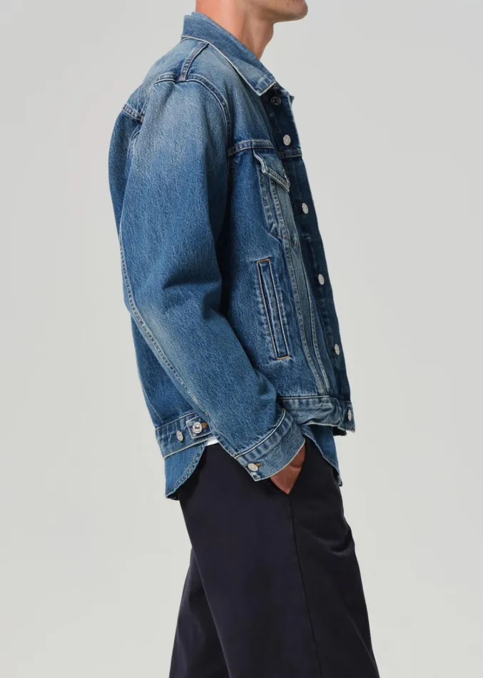 Citizens Of Humanity Bamford Denim Jacket In Siren Men Jackets