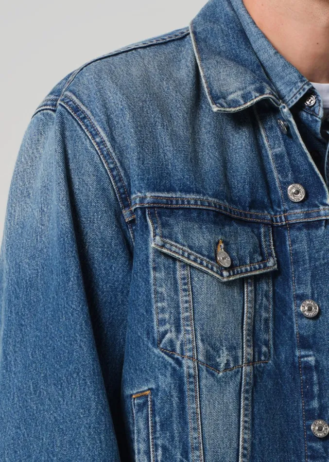 Citizens Of Humanity Bamford Denim Jacket In Siren Men Jackets
