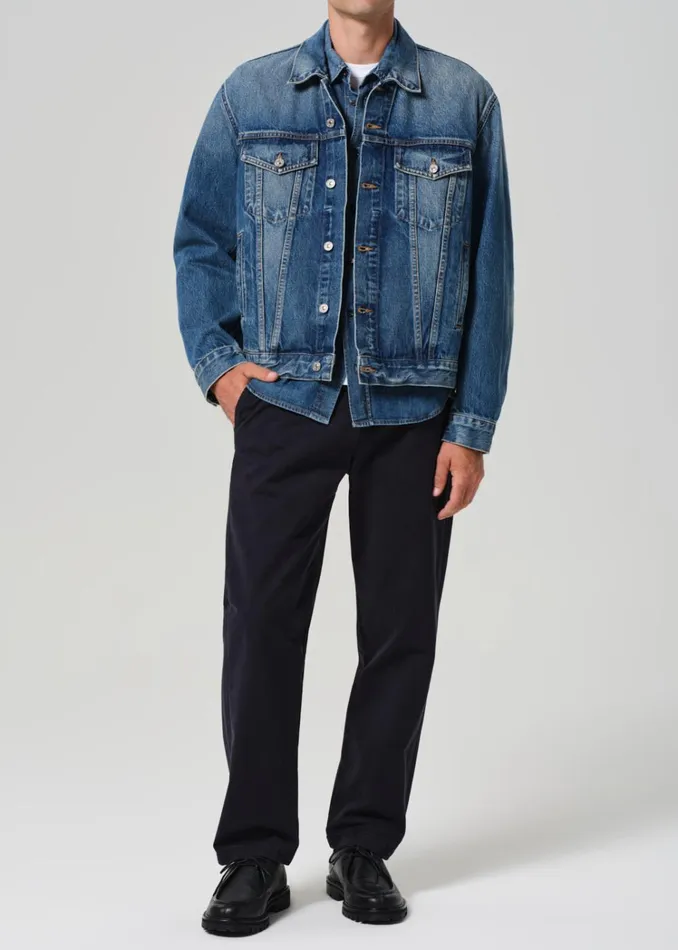 Citizens Of Humanity Bamford Denim Jacket In Siren Men Jackets