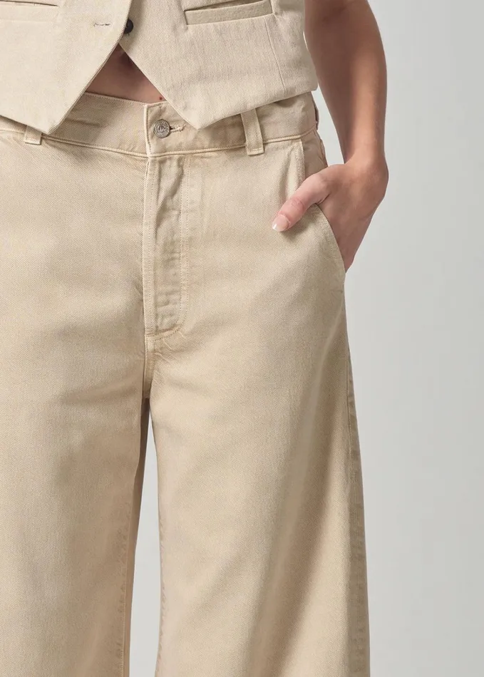 Citizens Of Humanity Beverly Trouser In Taos Sand Women Jeans