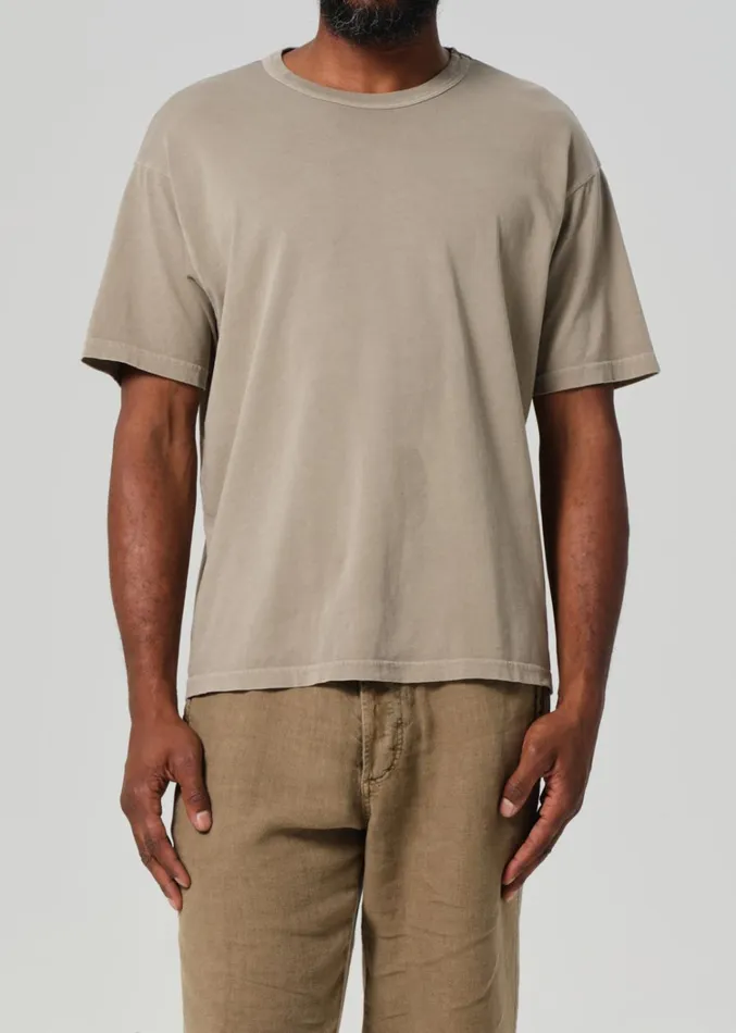 Citizens Of Humanity Box Tee In Pelican Men Shirts
