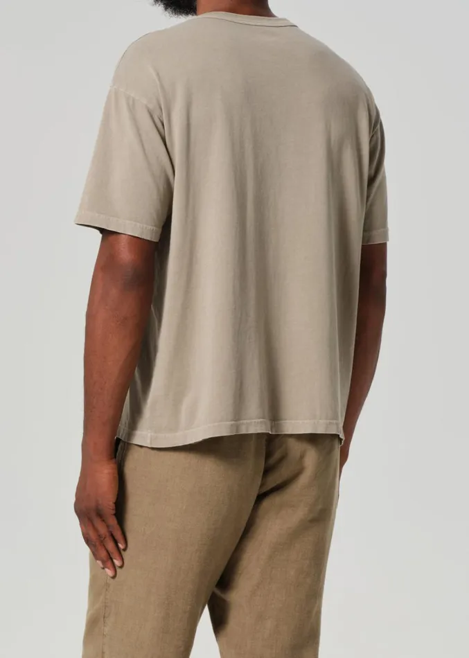 Citizens Of Humanity Box Tee In Pelican Men Shirts