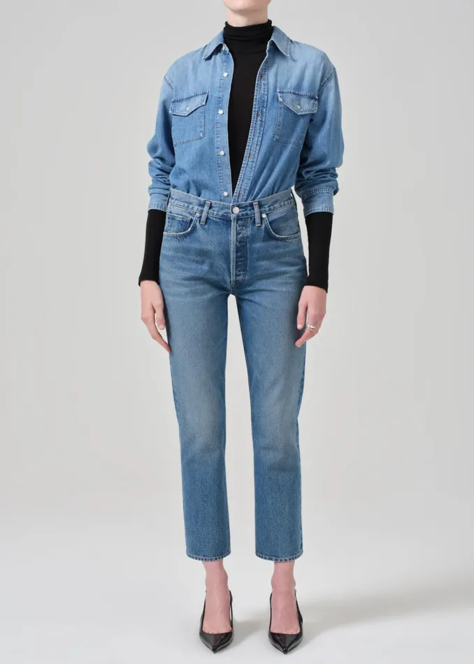 Citizens Of Humanity Charlotte High Rise Straight In Magnolia Women Jeans