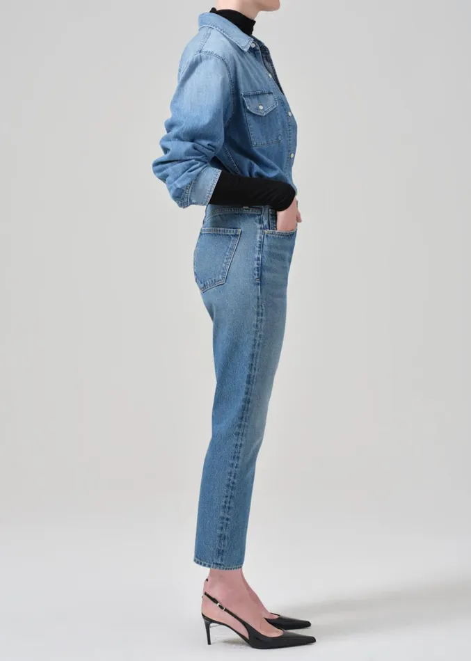 Citizens Of Humanity Charlotte High Rise Straight In Magnolia Women Jeans