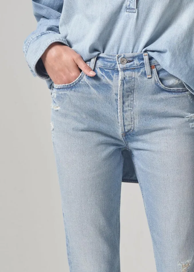 Citizens Of Humanity Charlotte High Rise Straight In Savahn Women Jeans