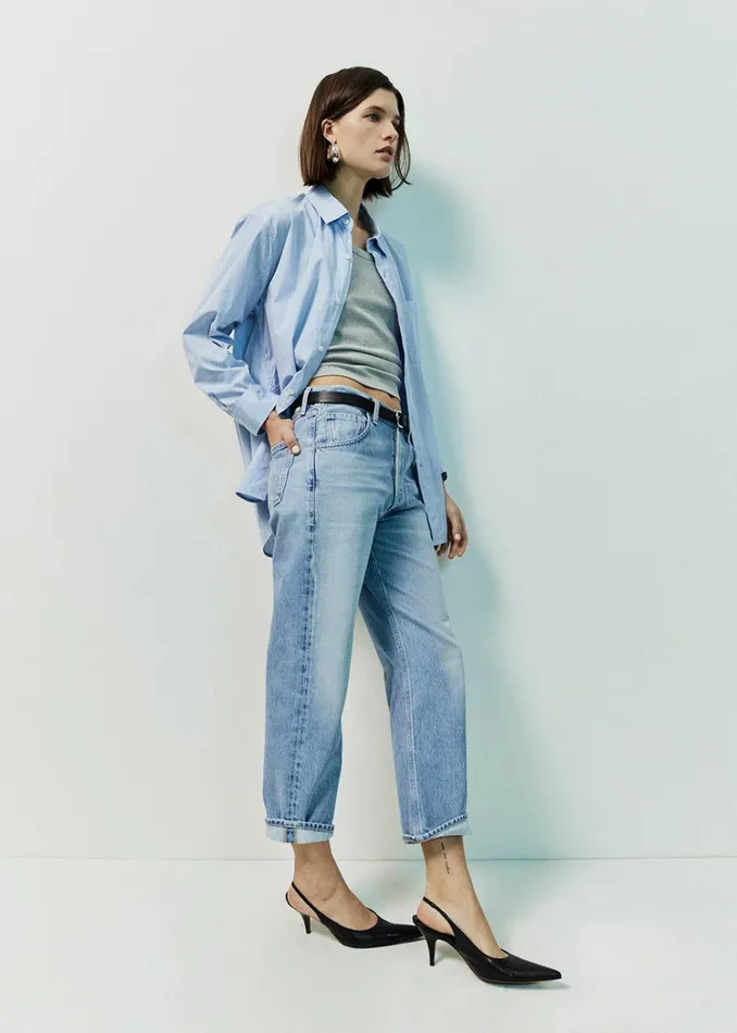 Citizens Of Humanity Dahlia Bow Leg Baby Roll In Ribbon Women Jeans