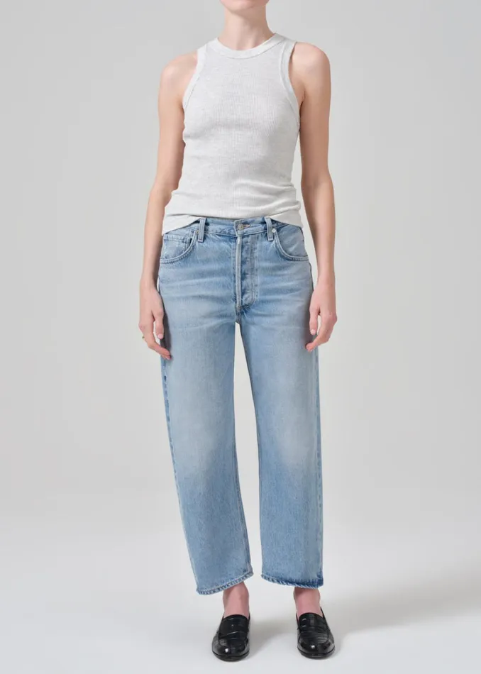 Citizens Of Humanity Dahlia Bow Leg Baby Roll In Ribbon Women Jeans