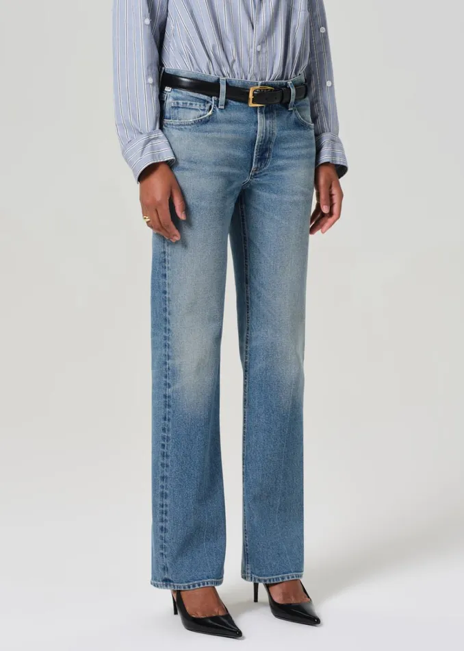 Citizens Of Humanity Genova Low Slung Boot In Clairo Women Jeans