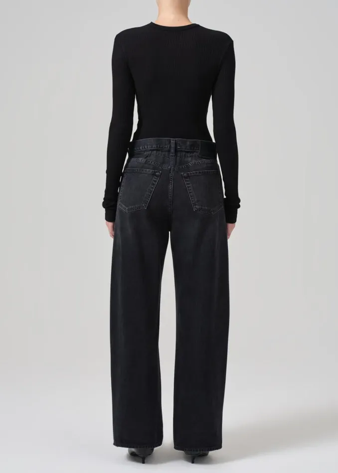 Citizens Of Humanity Gwendoline Scrunch Jean In Anthrocite Women Jeans