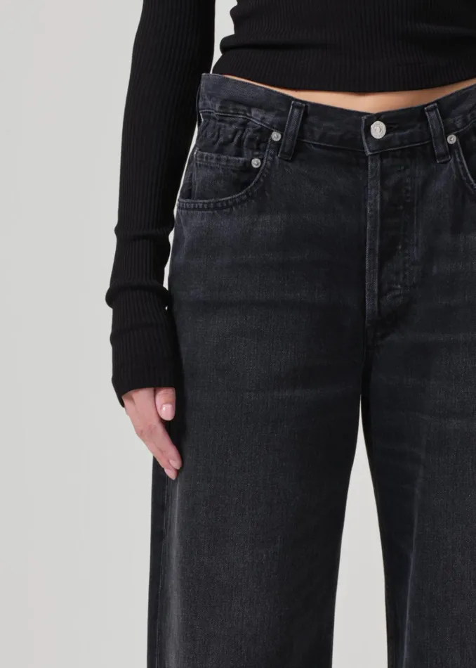 Citizens Of Humanity Gwendoline Scrunch Jean In Anthrocite Women Jeans