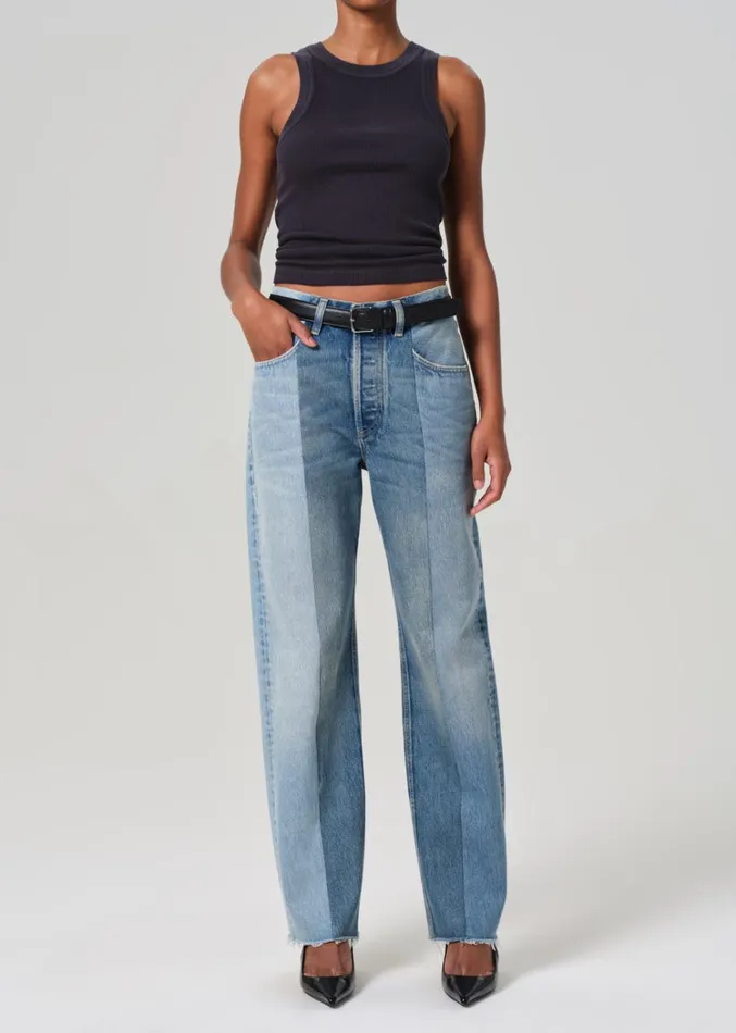 Citizens Of Humanity Isabel Rib Tank In Charcoal Women Tops